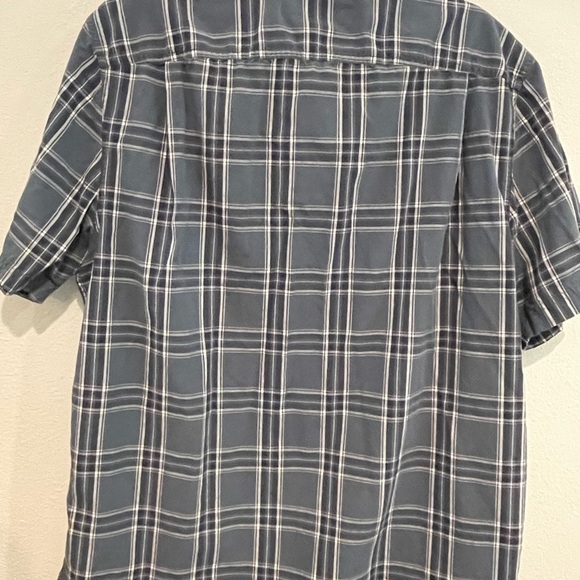 Men’s Duluth trading 40 Grit plaid button down in blues Size L - Picture 5 of 5